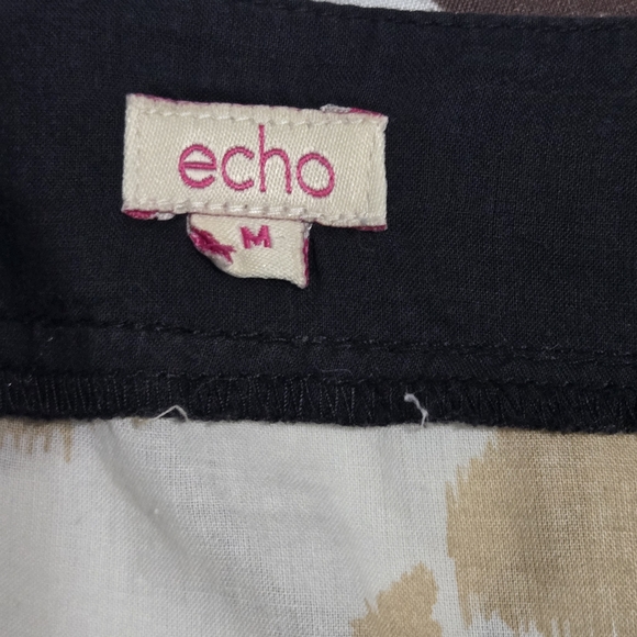 Echo Floral Black and Gold Swimwear Cover-up Women's Medium - Picture 6 of 6